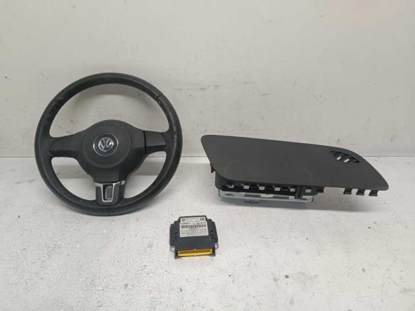 AIRBAG VW POLO 6R 5-PORTE 2009 - 2015 ( AIRBAG TABLEAU DE BORD + VOLANT + BOITIER) - Vue 2